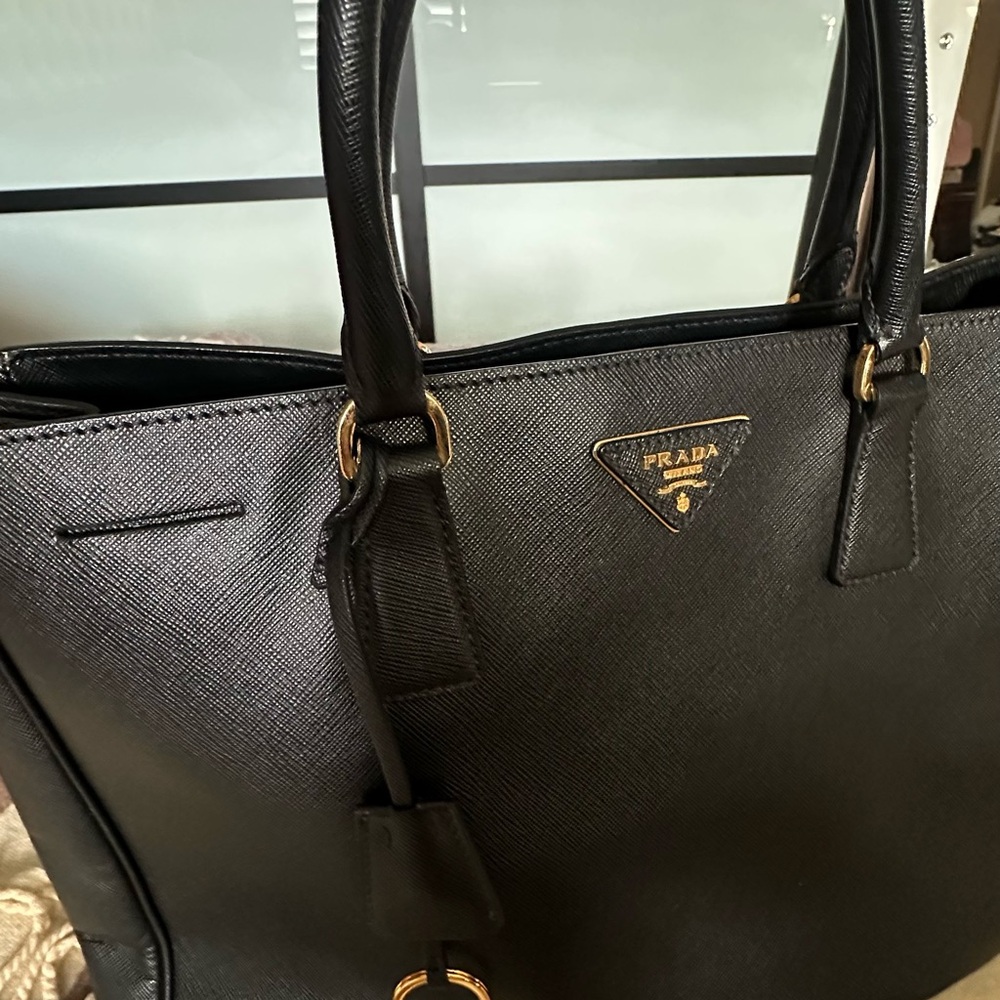 Prada Black Saffiano Leather Tote